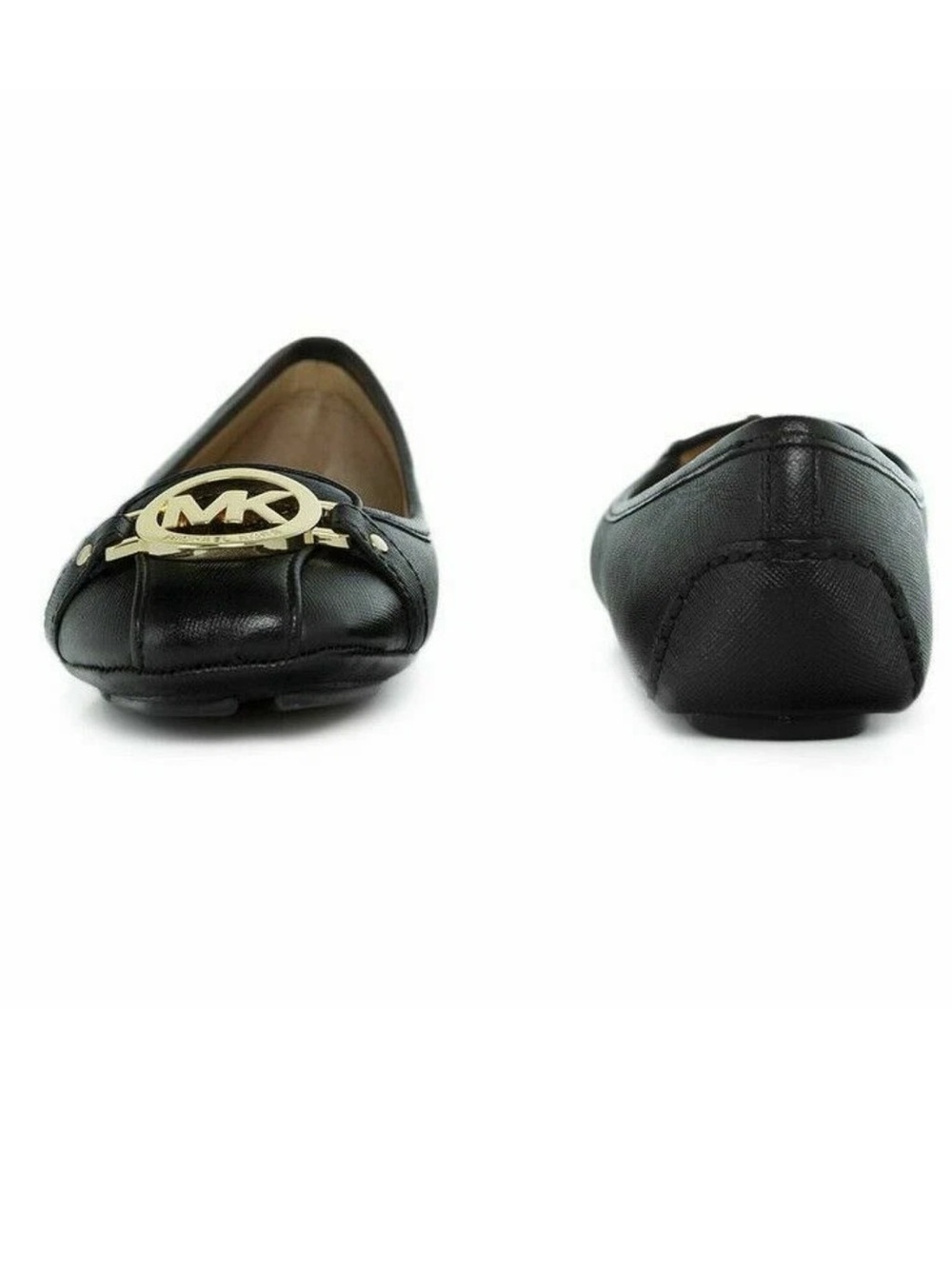 Michael Kors Fulton Flat Ballet Flats Shoes Moccasins Black Leather Size 9.5 New - Picture 3 of 9